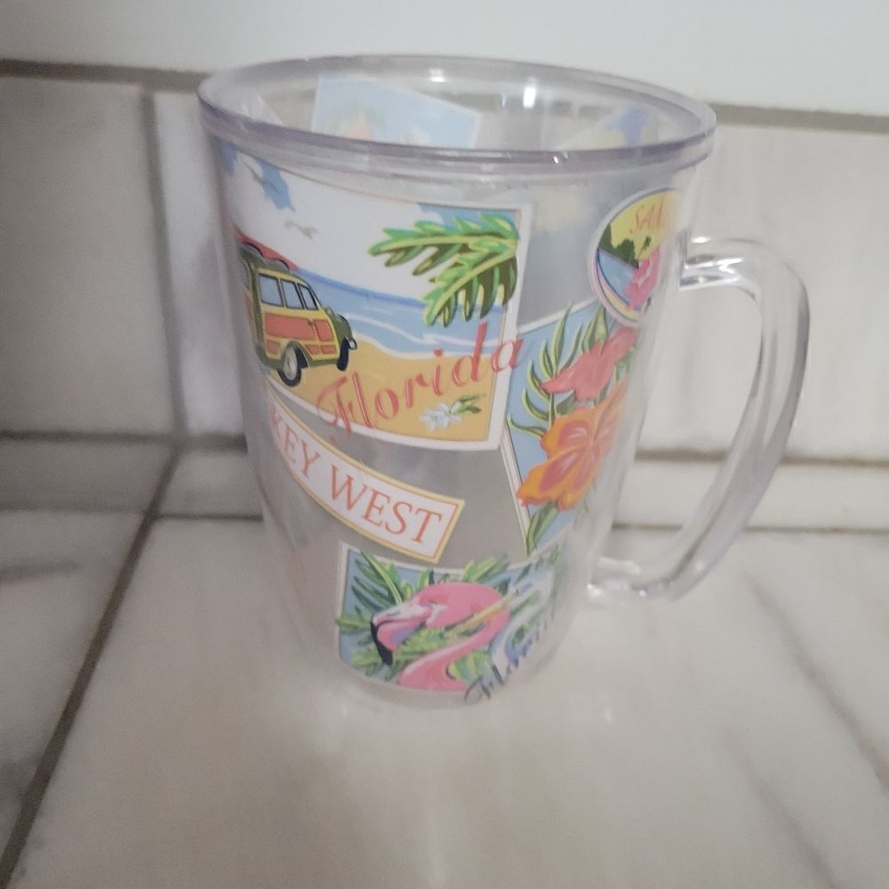 Florida - Siesta Key Travel Cup Double Walled Insulated Mug Cold & Hot 16oz